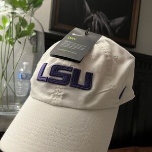 Nike LSU Purple and White Dri-FIT Cap